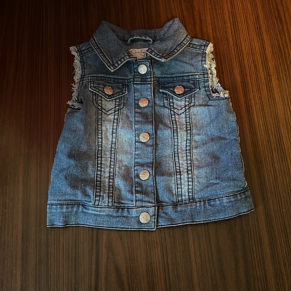 (2 for $20) 12 Month Baby Jessica Simpson Denim Vest